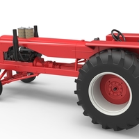 Vintage Small block Pulling tractor Scale 1:25 - Thumbnail 12