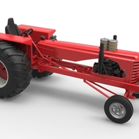 Vintage Small block Pulling tractor Scale 1:25 - Thumbnail 22