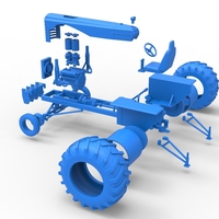 Vintage Small block Pulling tractor Scale 1:25 - Thumbnail 25