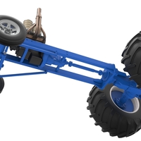 Vintage Small block Pulling tractor Base Scale 1:25 - Thumbnail 3