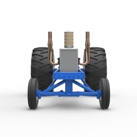 Vintage Small block Pulling tractor Base Scale 1:25 - Thumbnail 6