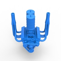 Engine of Vintage Small block Pulling tractor Scale 1:25 - Thumbnail 6