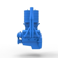 Engine of Vintage Small block Pulling tractor Scale 1:25 - Thumbnail 8