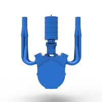 Engine of Vintage Small block Pulling tractor Scale 1:25 - Thumbnail 11