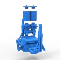 Engine of Vintage Small block Pulling tractor Scale 1:25 - Thumbnail 14