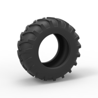 Tire of Vintage Pulling tractor Version 1 Scale 1:25 - Thumbnail 1