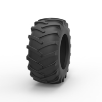 Tire of Vintage Pulling tractor Version 1 Scale 1:25 - Thumbnail 3