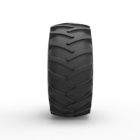 Tire of Vintage Pulling tractor Version 1 Scale 1:25 - Thumbnail 4