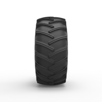 Tire of Vintage Pulling tractor Version 2 Scale 1:25 - Thumbnail 4