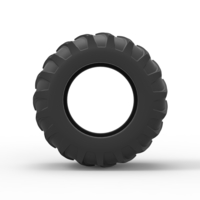 Tire of Vintage Pulling tractor Version 2 Scale 1:25 - Thumbnail 5