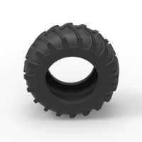 Tire of Vintage Pulling tractor Version 2 Scale 1:25 - Thumbnail 6