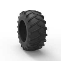 Tire of Vintage Pulling tractor Version 2 Scale 1:25 - Thumbnail 8