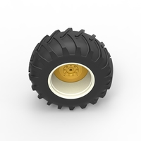 Rear wheel of Vintage Pulling tractor Scale 1:25 - Thumbnail 6