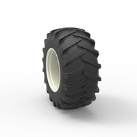 Rear wheel of Vintage Pulling tractor Scale 1:25 - Thumbnail 8