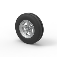 Front tractor wheel Version 2 Scale 1:25 - Thumbnail 7