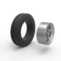 Front tractor wheel Version 2 Scale 1:25 - Thumbnail 9