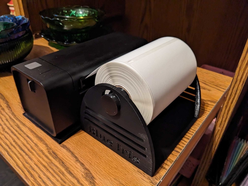 Thermal Printer and Label Holder with Spool
