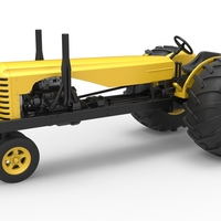 Vintage Small block Pulling tractor Version 2 Scale 1:25 - Thumbnail 1