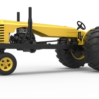 Vintage Small block Pulling tractor Version 2 Scale 1:25 - Thumbnail 2