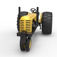 Vintage Small block Pulling tractor Version 2 Scale 1:25 - Thumbnail 5