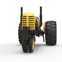 Vintage Small block Pulling tractor Version 2 Scale 1:25 - Thumbnail 6