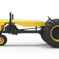 Vintage Small block Pulling tractor Version 2 Scale 1:25 - Thumbnail 9