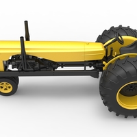 Vintage Small block Pulling tractor Version 2 Scale 1:25 - Thumbnail 10