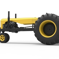 Vintage Small block Pulling tractor Version 2 Scale 1:25 - Thumbnail 13