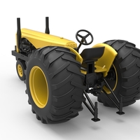 Vintage Small block Pulling tractor Version 2 Scale 1:25 - Thumbnail 14