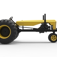 Vintage Small block Pulling tractor Version 2 Scale 1:25 - Thumbnail 20