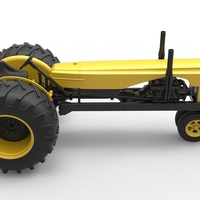 Vintage Small block Pulling tractor Version 2 Scale 1:25 - Thumbnail 21