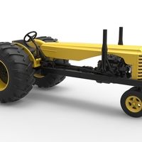 Vintage Small block Pulling tractor Version 2 Scale 1:25 - Thumbnail 22