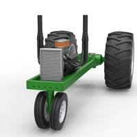 Vintage Small block Pulling tractor Base Version 2 Scale 1:25 - Thumbnail 5