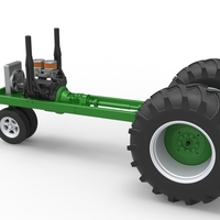 Vintage Small block Pulling tractor Base Version 2 Scale 1:25 - Thumbnail 12