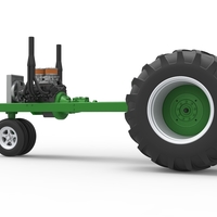 Vintage Small block Pulling tractor Base Version 2 Scale 1:25 - Thumbnail 13