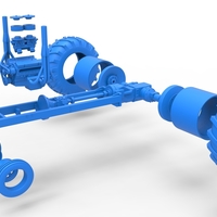 Vintage Small block Pulling tractor Base Version 2 Scale 1:25 - Thumbnail 17