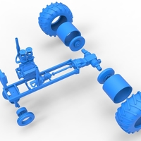 Vintage Small block Pulling tractor Base Version 2 Scale 1:25 - Thumbnail 18