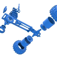 Vintage Small block Pulling tractor Base Version 2 Scale 1:25 - Thumbnail 19