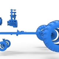 Vintage Small block Pulling tractor Base Version 2 Scale 1:25 - Thumbnail 21