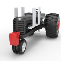 Vintage Small block Pulling tractor Version 3 Scale 1:25 - Thumbnail 5