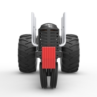 Vintage Small block Pulling tractor Version 3 Scale 1:25 - Thumbnail 7