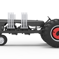 Vintage Small block Pulling tractor Version 3 Scale 1:25 - Thumbnail 8
