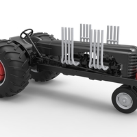 Vintage Small block Pulling tractor Version 3 Scale 1:25 - Thumbnail 15