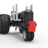 Vintage Small block Pulling tractor Version 3 Scale 1:25 - Thumbnail 16