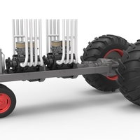 Vintage Small block Pulling tractor Base Version 3 Scale 1:25 - Thumbnail 1