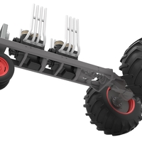 Vintage Small block Pulling tractor Base Version 3 Scale 1:25 - Thumbnail 3