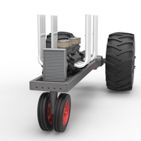 Vintage Small block Pulling tractor Base Version 3 Scale 1:25 - Thumbnail 5