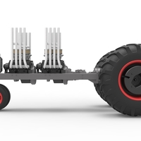 Vintage Small block Pulling tractor Base Version 3 Scale 1:25 - Thumbnail 7