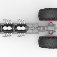 Vintage Small block Pulling tractor Base Version 3 Scale 1:25 - Thumbnail 9