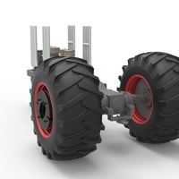 Vintage Small block Pulling tractor Base Version 3 Scale 1:25 - Thumbnail 11